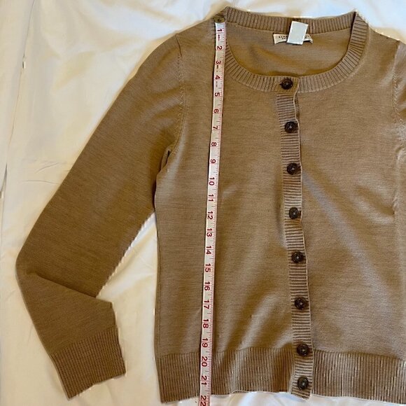 Banana Republic Extra Fine Merino Wool Blend Cardigan Sweater Size Small - Picture 4 of 9